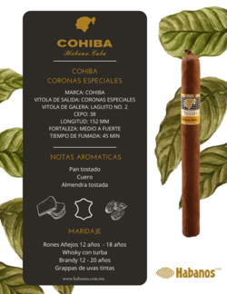 Cohiba coronas especiales